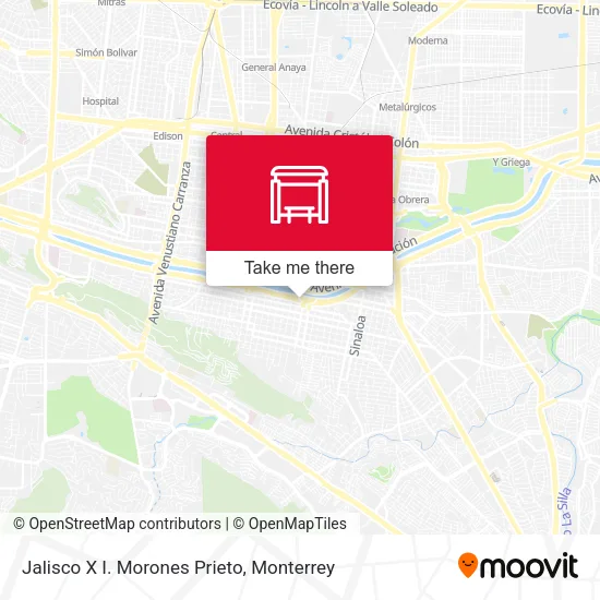 Mapa de Jalisco X I. Morones Prieto