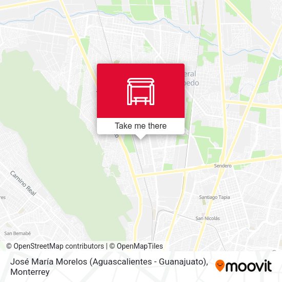 Mapa de José María Morelos (Aguascalientes - Guanajuato)