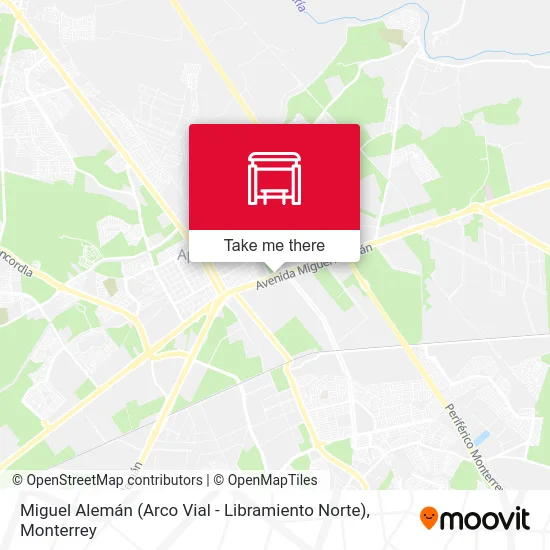 Mapa de Miguel Alemán (Arco Vial - Libramiento Norte)