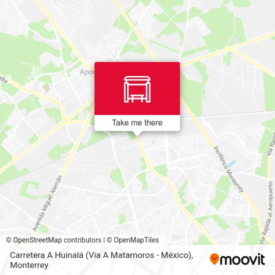 Carretera A Huinalá (Vía A Matamoros - México) map
