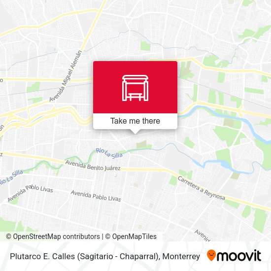Mapa de Plutarco E. Calles (Sagitario - Chaparral)