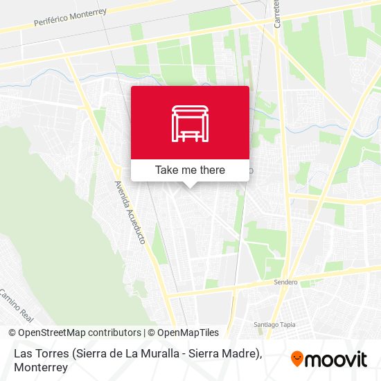 Mapa de Las Torres (Sierra de La Muralla - Sierra Madre)