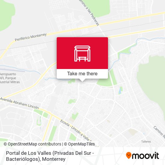 Portal de Los Valles (Privadas Del Sur - Bacteriólogos) map