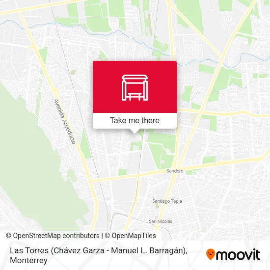 Mapa de Las Torres (Chávez Garza - Manuel L. Barragán)