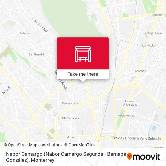 Nabor Camargo (Nabor Camargo Segunda - Bernabé González) map