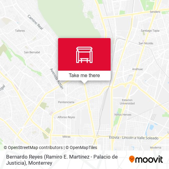 Bernardo Reyes (Ramiro E. Martínez - Palacio de Justicia) map