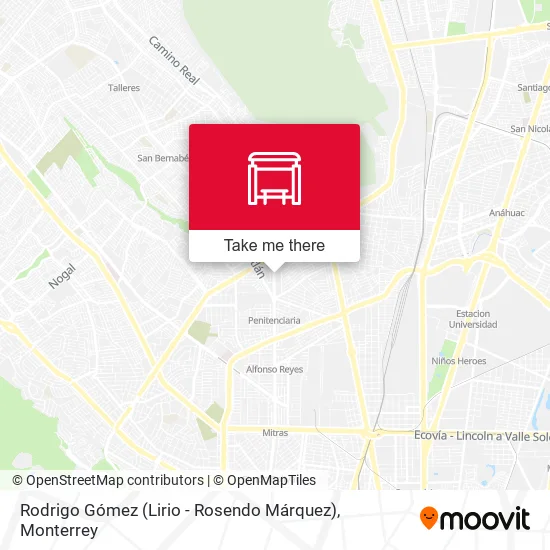 Mapa de Rodrigo Gómez (Lirio - Rosendo Márquez)