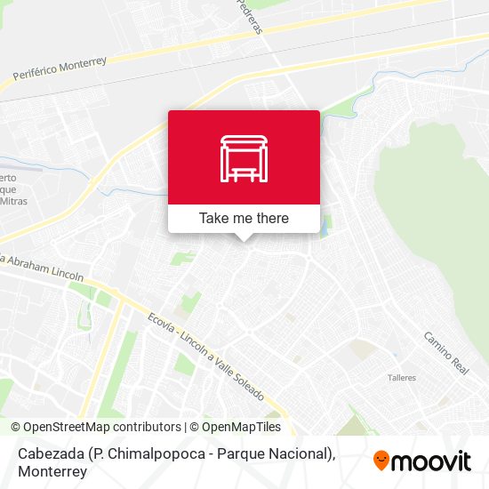 Cabezada (P. Chimalpopoca - Parque Nacional) map
