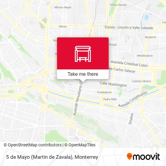 5 de Mayo (Martín de Zavala) map