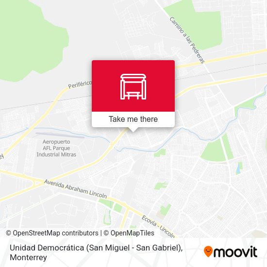Unidad Democrática (San Miguel - San Gabriel) map