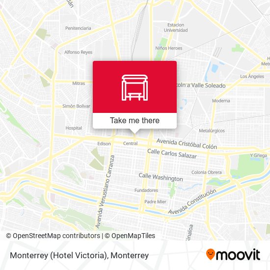 Monterrey (Hotel Victoria) map