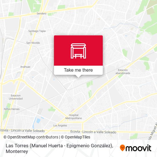 Las Torres (Manuel Huerta - Epigmenio González) map