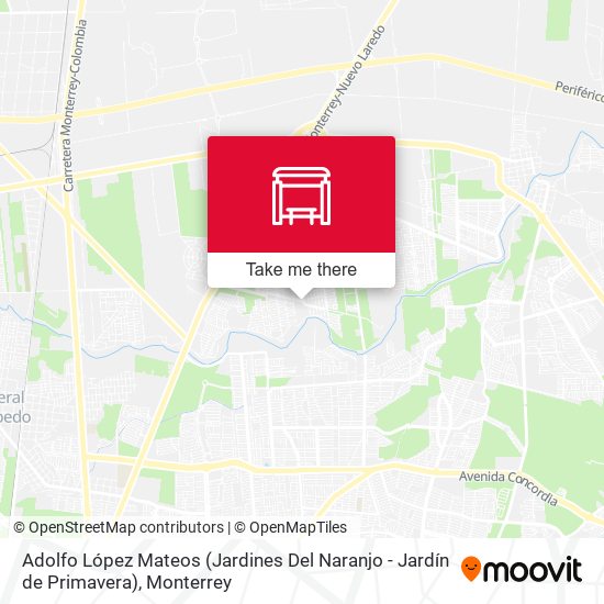 Adolfo López Mateos (Jardines Del Naranjo - Jardín de Primavera) map