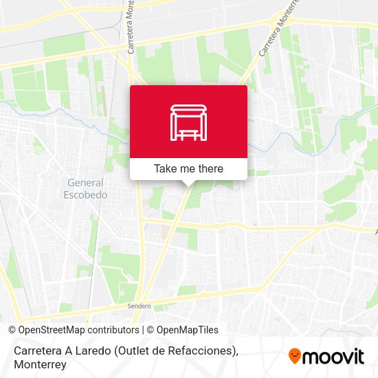 Mapa de Carretera A Laredo (Outlet de Refacciones Flekk)