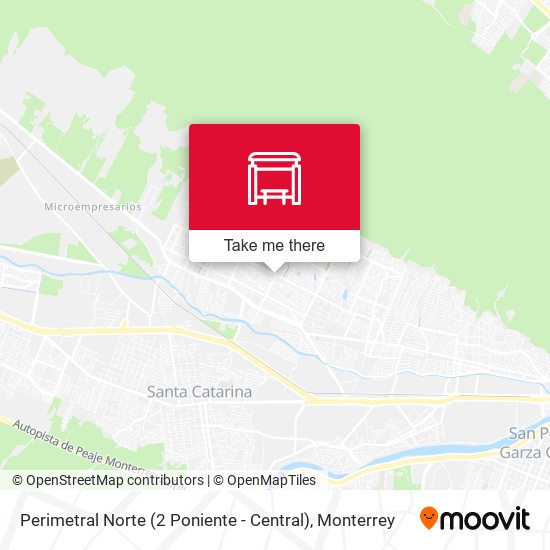 Perimetral Norte (2 Poniente - Central) map
