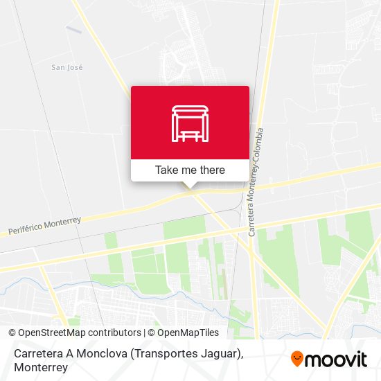 Carretera A Monclova (Transportes Jaguar) map