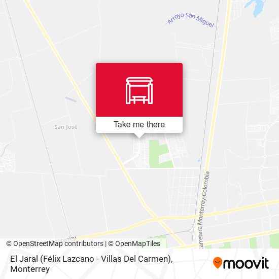 El Jaral (Félix Lazcano - Villas Del Carmen) map