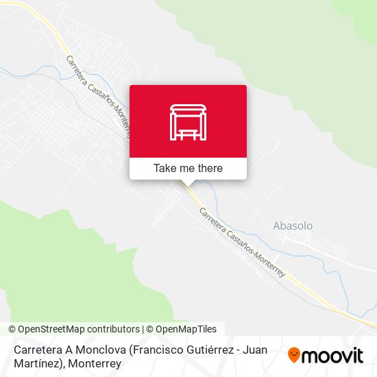Carretera A Monclova (Francisco Gutiérrez - Juan Martínez) map