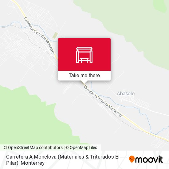 Carretera A Monclova (Materiales & Triturados El Pilar) map