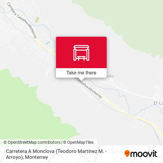 Carretera A Monclova (Teodoro Martínez M. - Arroyo) map