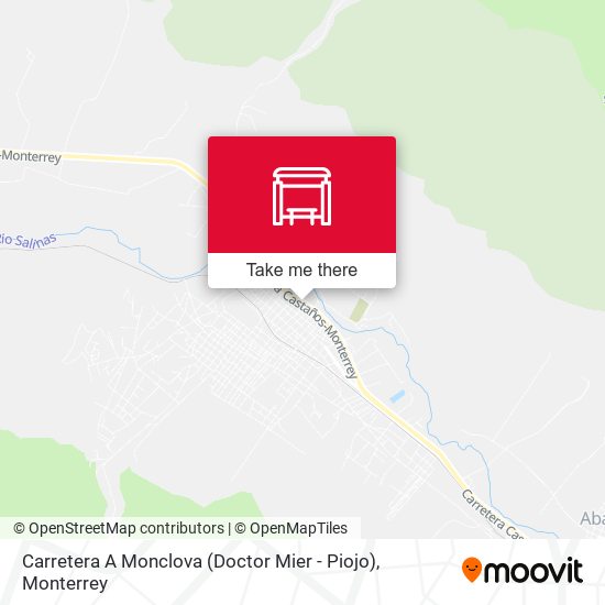 Carretera A Monclova (Doctor Mier - Piojo) map