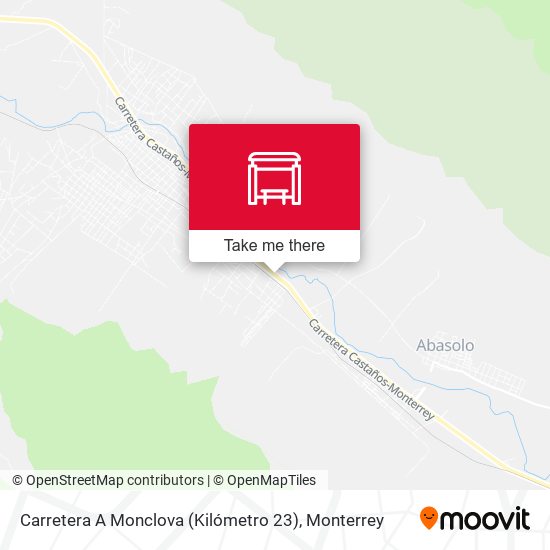Carretera A Monclova (Kilómetro 23) map