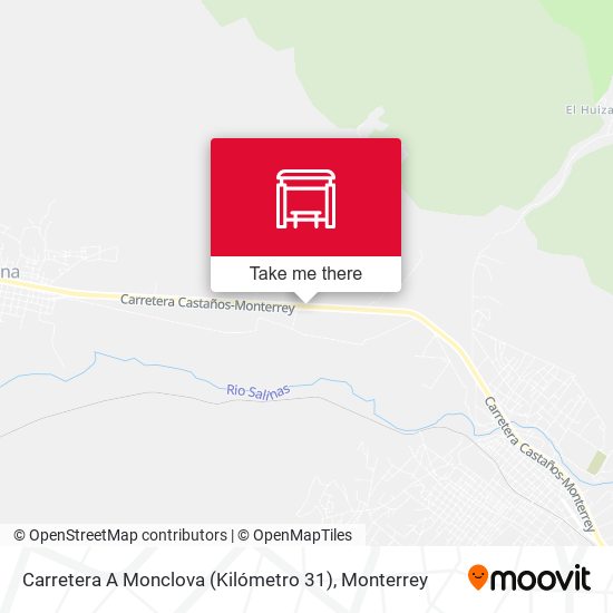 Carretera A Monclova (Kilómetro 31) map