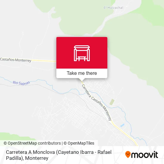 Carretera A Monclova (Cayetano Ibarra - Rafael Padilla) map