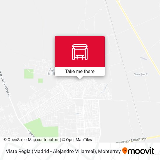 Vista Regia (Madrid - Alejandro Villarreal) map