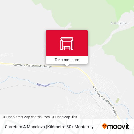 Mapa de Carretera A Monclova (Kilómetro 30)