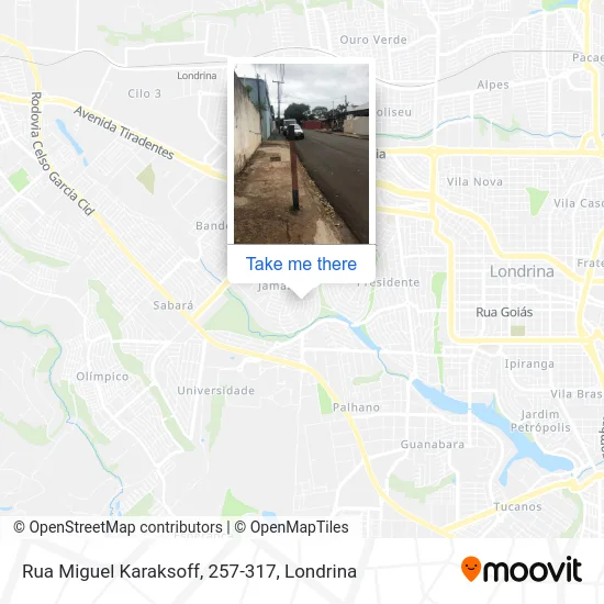 Rua Miguel Karaksoff, 257-317 map