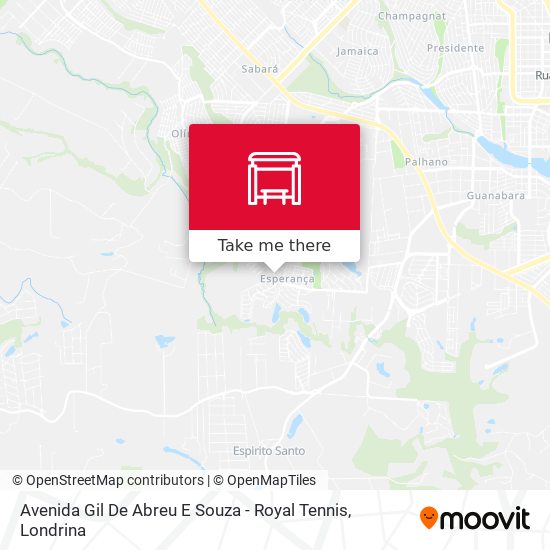 Avenida Gil De Abreu E Souza - Royal Tennis map