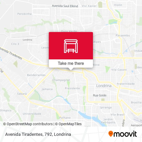 Avenida Tiradentes, 792 map