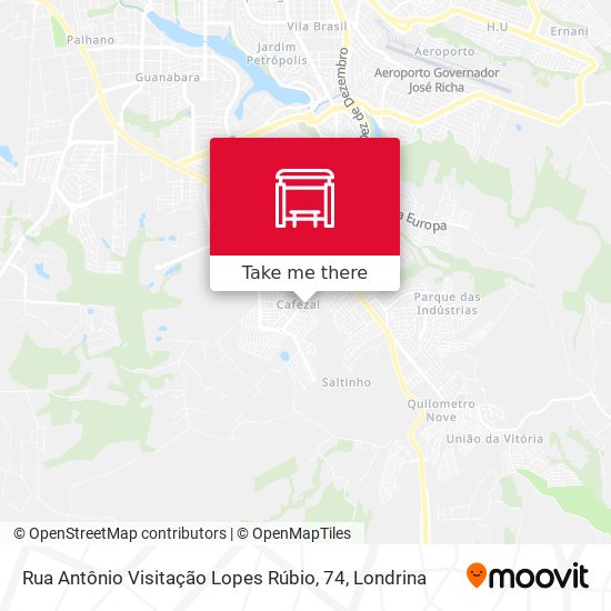 Rua Antônio Visitação Lopes Rúbio, 74 map