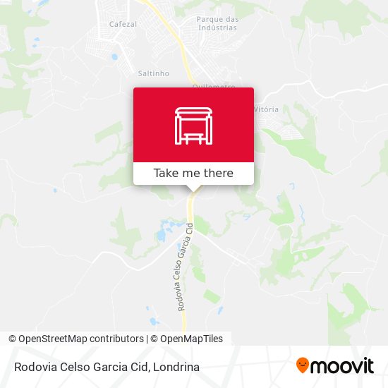 Rodovia Celso Garcia Cid map