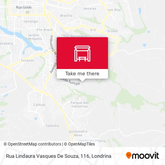 Rua Lindaura Vasques De Souza, 116 map