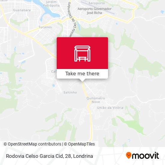 Rodovia Celso Garcia Cid, 28 map
