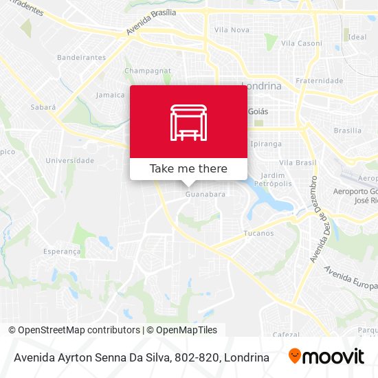Avenida Ayrton Senna Da Silva, 802-820 map