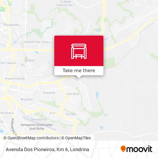 Avenida Dos Pioneiros, Km 6 map