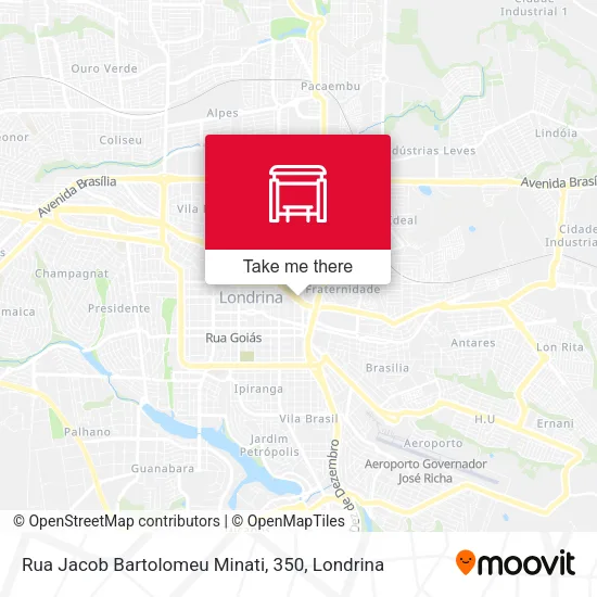 Rua Jacob Bartolomeu Minati, 350 map
