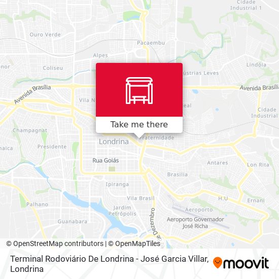 Terminal Rodoviário De Londrina - José Garcia Villar map