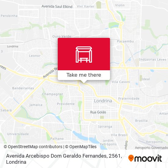 Avenida Arcebispo Dom Geraldo Fernandes, 2561 map