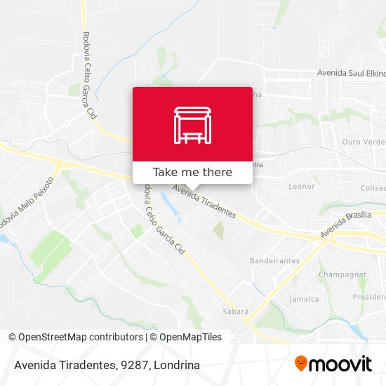 Avenida Tiradentes, 9287 map