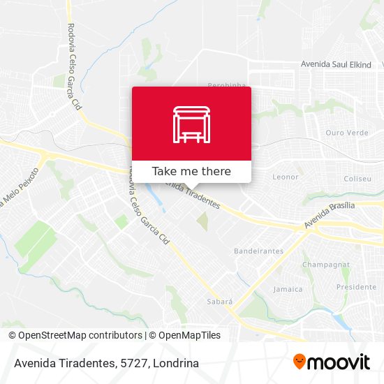 Avenida Tiradentes, 5727 map
