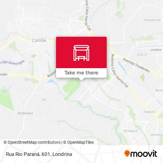 Rua Rio Paraná, 601 map
