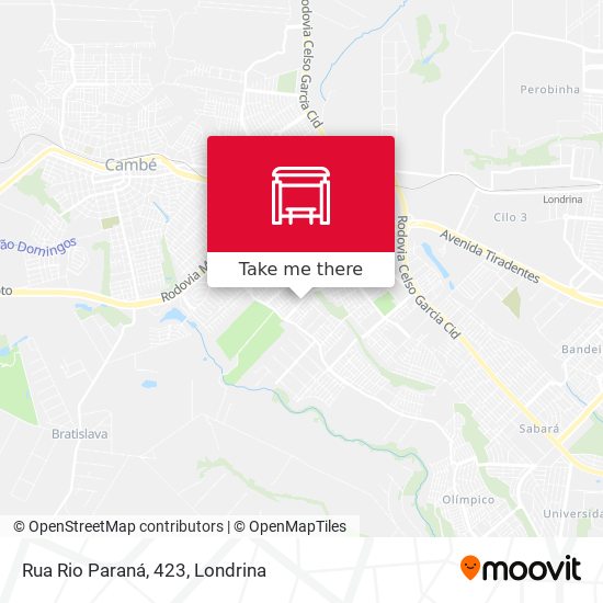 Rua Rio Paraná, 423 map