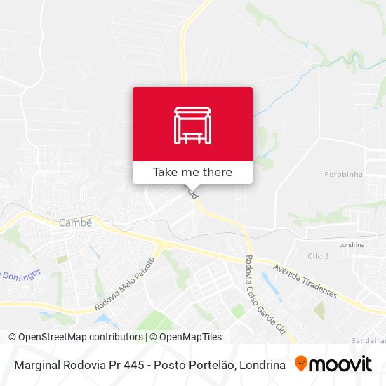 Marginal Rodovia Pr 445 - Posto Portelão map