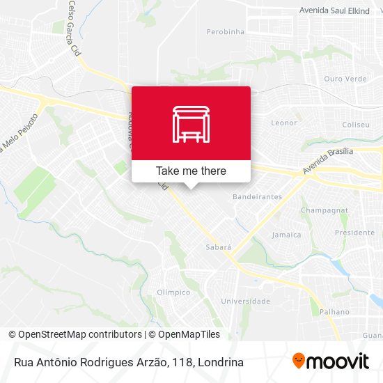 Rua Antônio Rodrigues Arzão, 118 map