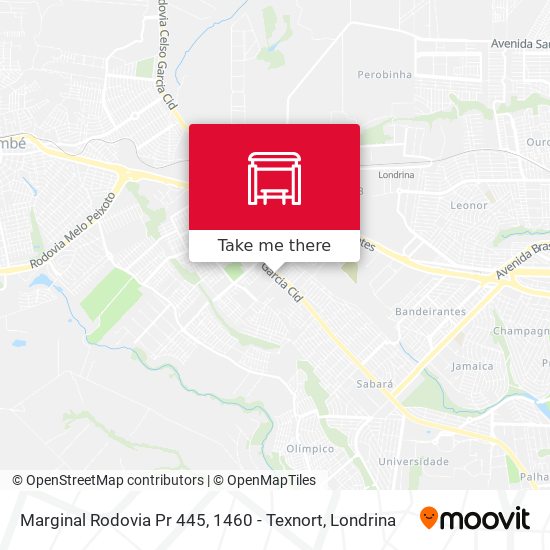 Marginal Rodovia Pr 445, 1460 - Texnort map