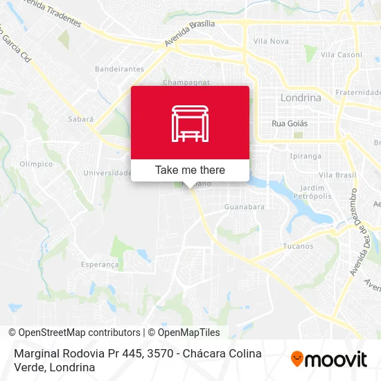 Marginal Rodovia Pr 445, 3570 - Chácara Colina Verde map